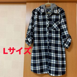 アベイル(Avail)のアベイル★チェックシャツ★チュニック★チェックワンピース★Lサイズ(シャツ/ブラウス(長袖/七分))