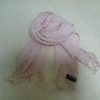 ランバン(LANVIN)の☆LANVINストール薄ピンク美品☆(ストール/パシュミナ)