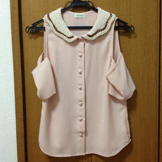 リリーブラウン(Lily Brown)のビジュー付きトップス♡(Tシャツ(半袖/袖なし))