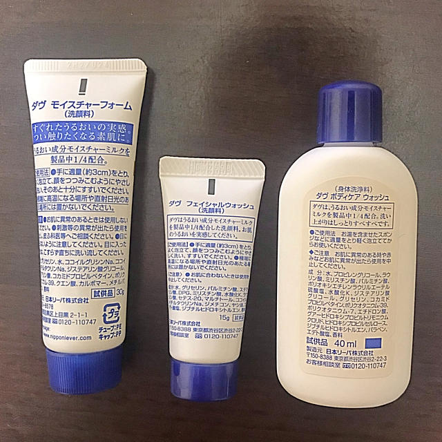 Unilever(ユニリーバ)のダヴ 洗顔フォーム & ボディケアウォッシュ  サンプル コスメ/美容のスキンケア/基礎化粧品(洗顔料)の商品写真