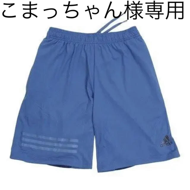 adidas(アディダス)のＭサイズ（新品）アディダス  ハーフパンツ 短パン ブルーEAU77 スポーツ/アウトドアのランニング(ウェア)の商品写真