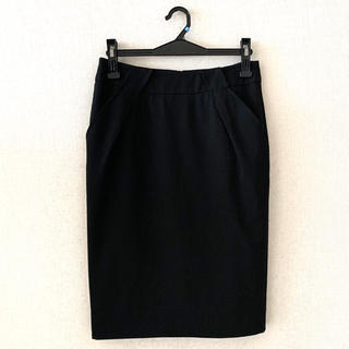 マックスマーラ(Max Mara)のMARELLA♡黒色の膝丈スカート(ひざ丈スカート)
