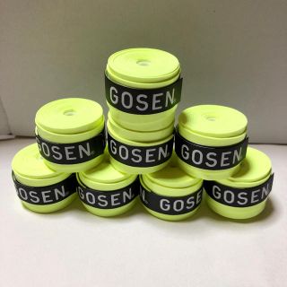 ゴーセン(GOSEN)のGOSENグリップテープ フラッシュイエロー8個(バドミントン)