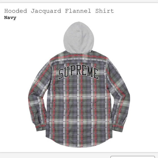 supreme Hooded Jacquard Flannel Shirt 1