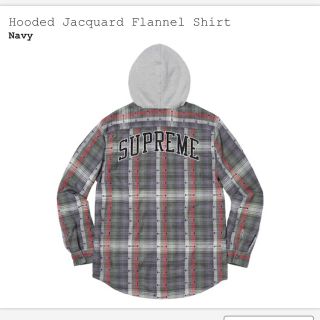 supreme Hooded Jacquard Flannel M