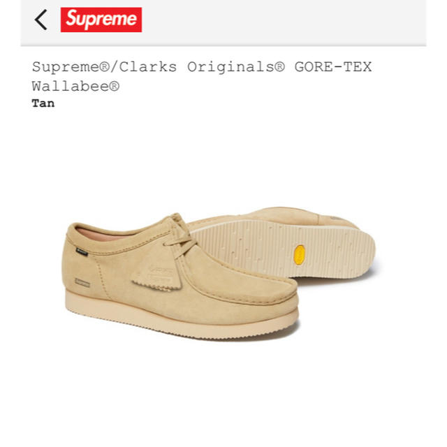 Supreme(シュプリーム)のSupreme Clarks Originals GORE-TEX Wallab メンズの靴/シューズ(スニーカー)の商品写真