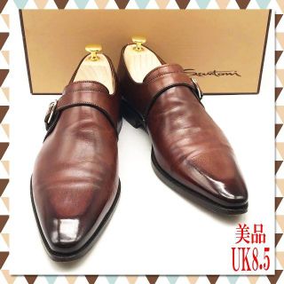 サントーニ(Santoni)のS348【美品】Santoni サントーニ モンクストラップ 高級ライン 8.5(ドレス/ビジネス)