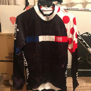 シマノ(SHIMANO)の【美品】パールイズミ　春秋用長袖サイクルジャージ　M(ウエア)