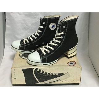 コンバース(CONVERSE)の★90s!希少レア!コンバース ハイヒールド 黒/白❾★(スニーカー)