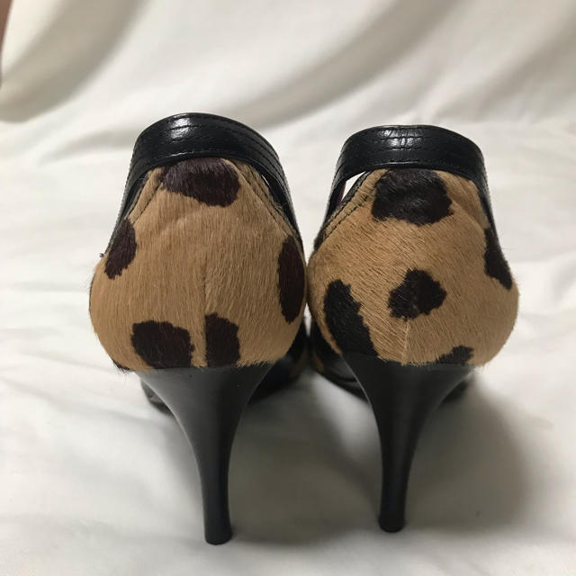 セルジオロッシ【超美品】ハラコ パンプス 豹柄 レオパードSergiorossi豹柄