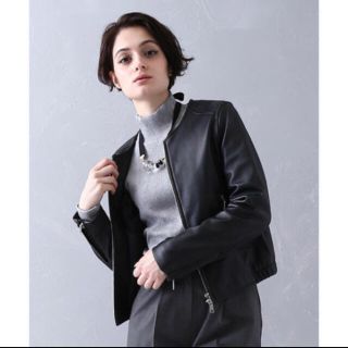 アローズ(UNITED ARROWS) ライダースジャケット(レディース)(ブラック