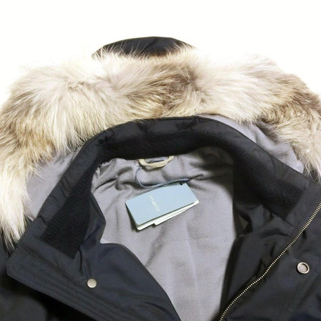 malo(マーロ)の最終値下げ！ malo マーロ カシミヤ 48 フォックスファー コート メンズのジャケット/アウター(モッズコート)の商品写真
