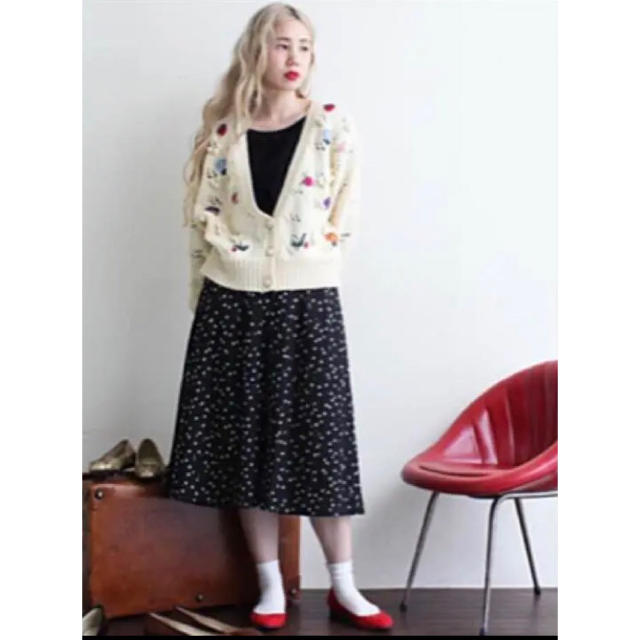 Dot&Stripes CHILDWOMAN(ドットアンドストライプスチャイルドウーマン)のDot&Stripes CHILD WOMAN カーディガン 刺繍ニット レディースのトップス(カーディガン)の商品写真