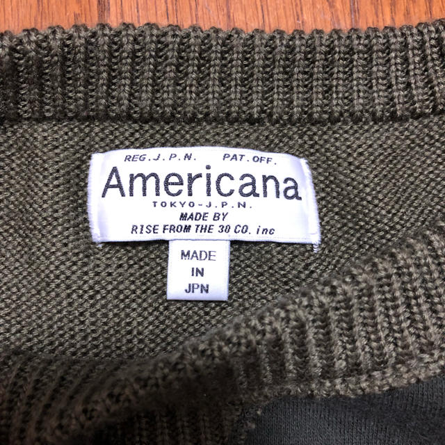 AMERICANA(アメリカーナ)のAmericana ニット ミリタリー スウェット レディースのトップス(ニット/セーター)の商品写真