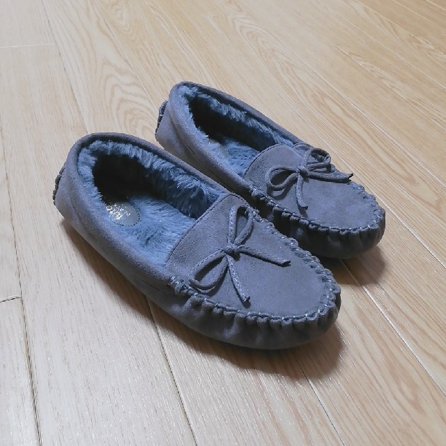 21,0㎝　靴　グレー キッズ/ベビー/マタニティのキッズ靴/シューズ(15cm~)(スリッポン)の商品写真