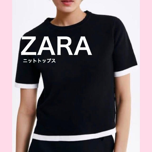 ZARA(ザラ)のZARA ニットトップス レディースのトップス(カットソー(半袖/袖なし))の商品写真