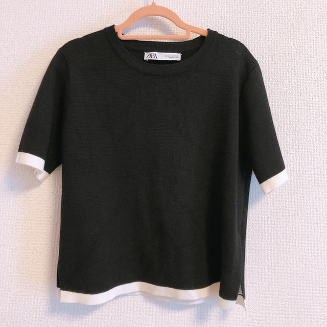 ZARA(ザラ)のZARA ニットトップス レディースのトップス(カットソー(半袖/袖なし))の商品写真