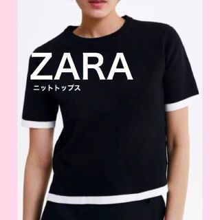 ザラ(ZARA)のZARA ニットトップス(カットソー(半袖/袖なし))