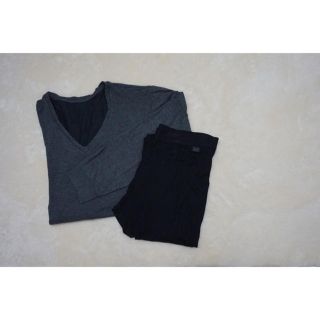 ユニクロ(UNIQLO)のヒートテック2点セット(Tシャツ/カットソー(七分/長袖))