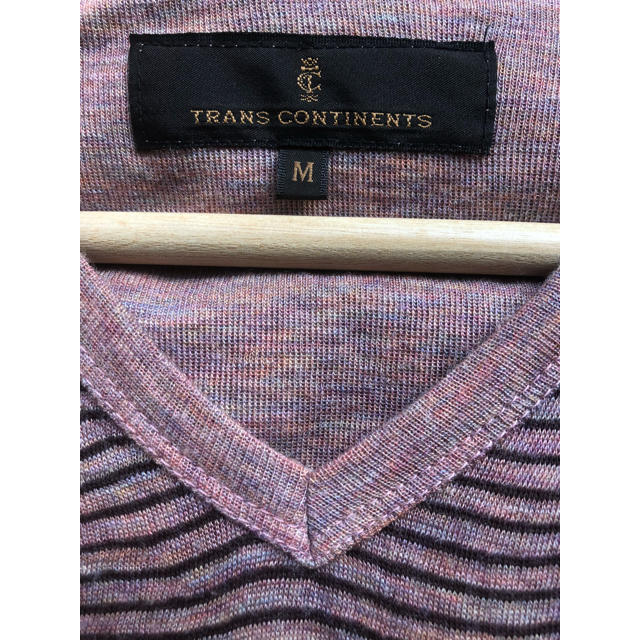 TRANS CONTINENTS(トランスコンチネンツ)のトランスコンチネンツ ボーダーカットソー メンズのトップス(Tシャツ/カットソー(七分/長袖))の商品写真