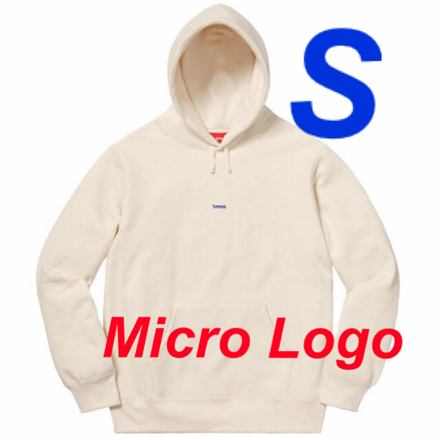 【S】Supreme Micro Logo Hooded Sweatshirt