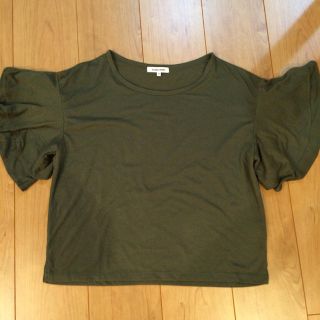 グローバルワーク(GLOBAL WORK)のグローバルワーク 袖フリルカットソー(Tシャツ(半袖/袖なし))