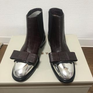 マルニ(Marni)のMARNI リボンショートブーツ  早い者勝ち！さらにお値下げ！(ブーティ)