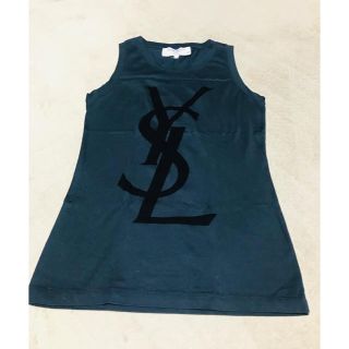 サンローラン(Saint Laurent)の☆イヴ・サンローランロゴタンク【xs】☆(Tシャツ(半袖/袖なし))