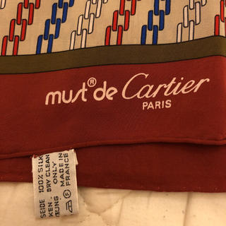 カルティエ(Cartier)のはちゃ様 Cartier カルティエ スカーフ(バンダナ/スカーフ)