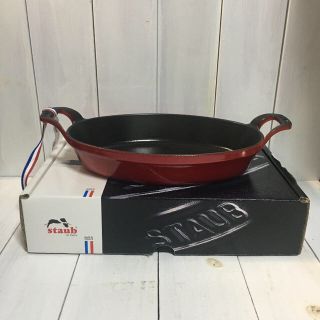 ストウブ(STAUB)の値下げしました♡staub オーバル　スタッカブルディッシュ　チェリー(鍋/フライパン)