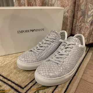 EMPORIO ARMANI  新品・未使用　スニーカー　メンズ　牛革