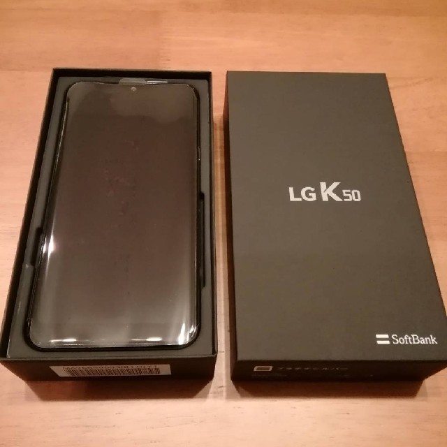 LG Electronics(エルジーエレクトロニクス)の【新品50%OFF/SIMﾌﾘｰ】LG K50/ﾌﾟﾗﾁﾅｼﾙﾊﾞｰ スマホ/家電/カメラのスマートフォン/携帯電話(スマートフォン本体)の商品写真