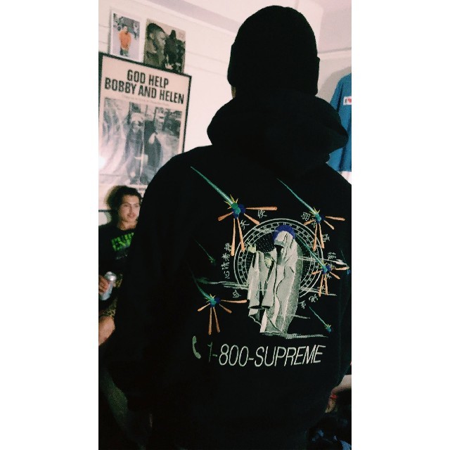 supreme 1-800 Hooded Sweatshirt L パーカー