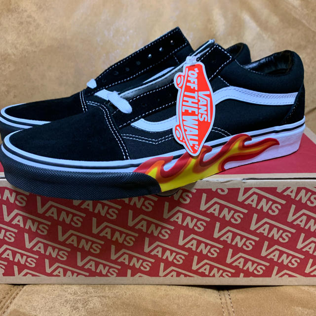 vans オールドスクール　ファイヤーパターン