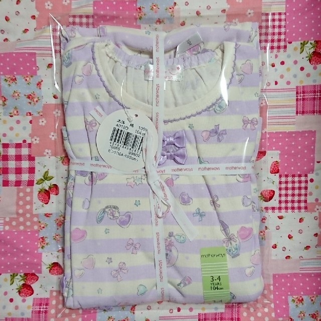 motherways(マザウェイズ)のマザウェイズ 長袖パジャマ104 キッズ/ベビー/マタニティのキッズ服女の子用(90cm~)(パジャマ)の商品写真