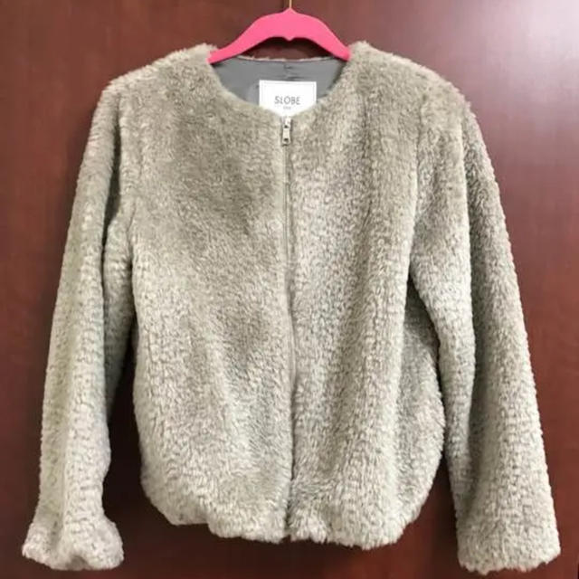 IENA - SLOBE IENAブルゾンコートグレー USED美品イエナ