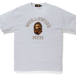 MCM X BAPE® BY BATHING TEE COLOR:BROWN S