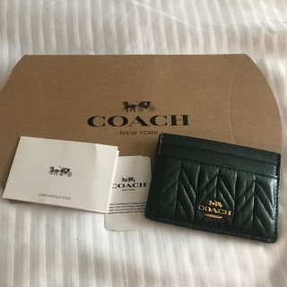 コーチ(COACH)のCOACH カードケース、お財布と同時お買い上げでお値引きあり！(名刺入れ/定期入れ)