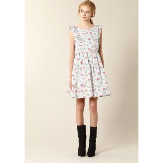 ジルスチュアート(JILLSTUART)の定価¥39,960 ジルスチュアート ティナフラワーワンピース(ひざ丈ワンピース)