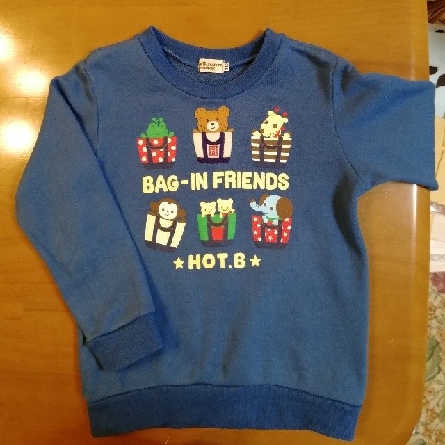 HOT BISCUITS(ホットビスケッツ)のホットビスケッツ　トレーナー　110 キッズ/ベビー/マタニティのキッズ服男の子用(90cm~)(Tシャツ/カットソー)の商品写真