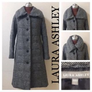 ローラアシュレイ(LAURA ASHLEY)の◆LAURA ASHLEY ローラアシュレイ◆ダウンコート ジャガード デカ襟(ダウンコート)