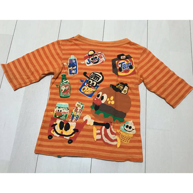 JAM(ジャム)のJOYFUL AND MONSTER七分袖Tシャツ・JAMサイズ100・USED キッズ/ベビー/マタニティのキッズ服男の子用(90cm~)(Tシャツ/カットソー)の商品写真