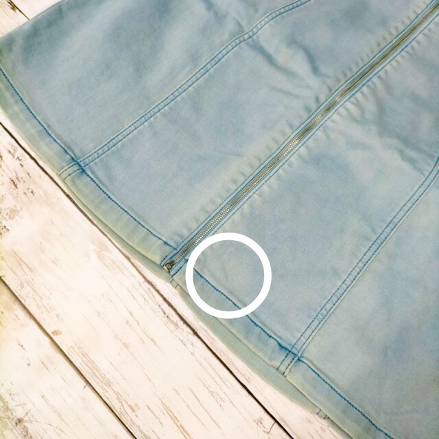 GU(ジーユー)のXL｜デニムフロントジッパーミニスカート｜gu レディースのスカート(ミニスカート)の商品写真