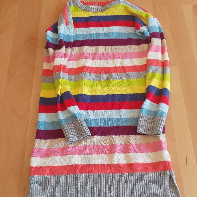 GAP Kids(ギャップキッズ)の美品【gapkids】130cm/ニットワンピース キッズ/ベビー/マタニティのキッズ服女の子用(90cm~)(ワンピース)の商品写真