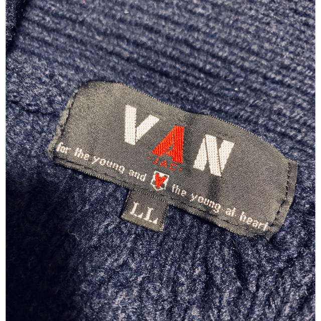 VAN Jacket(ヴァンヂャケット)のVAN ヴァン　ニットカーディガン　メンズLL メンズのトップス(カーディガン)の商品写真