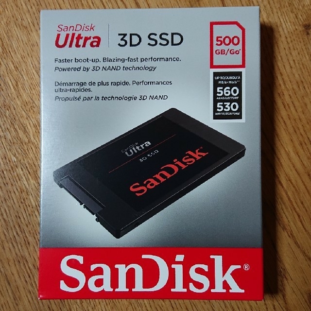 PC/タブレットSandisk  SSD  500GB  新品未開封