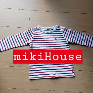 ミキハウス(mikihouse)のミキハウス🐻ボーダーロンT 110㎝(Tシャツ/カットソー)