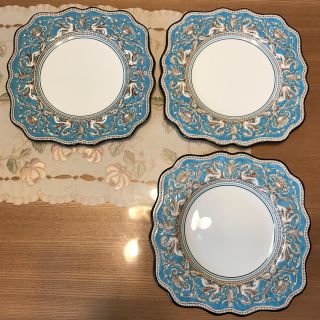 ウェッジウッド(WEDGWOOD)のウェッジウッド フロレンティーン 皿 ヴィンテージ 3枚(食器)