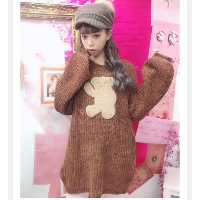 Swankiss(スワンキス)のスワンキス♡ teddy knit O/P   レディースのトップス(ニット/セーター)の商品写真