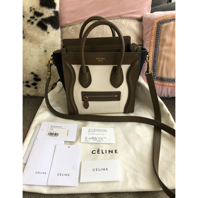 CELINE セリーヌ  ラゲージ  ナノ トリコロール